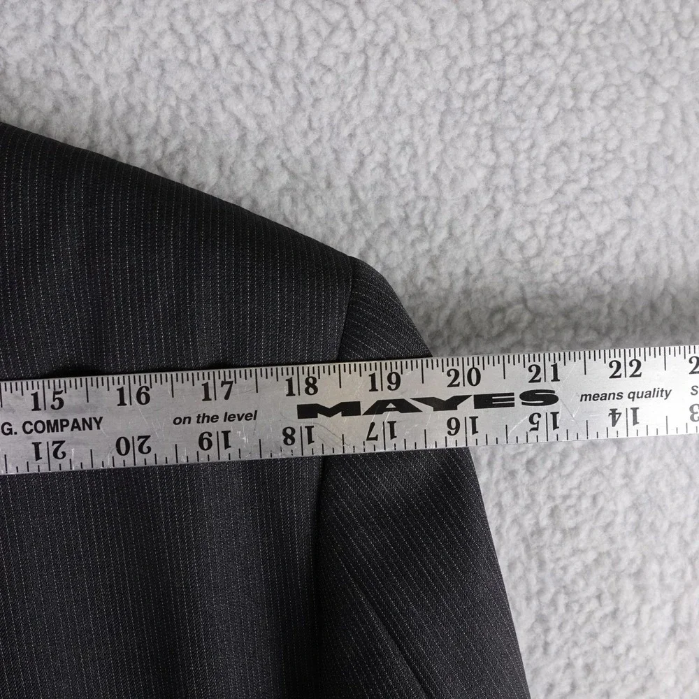 Canali Mens Pinstripe Wool‎ Suit Jacket Blazer 52EU 42US Made in Italy Office